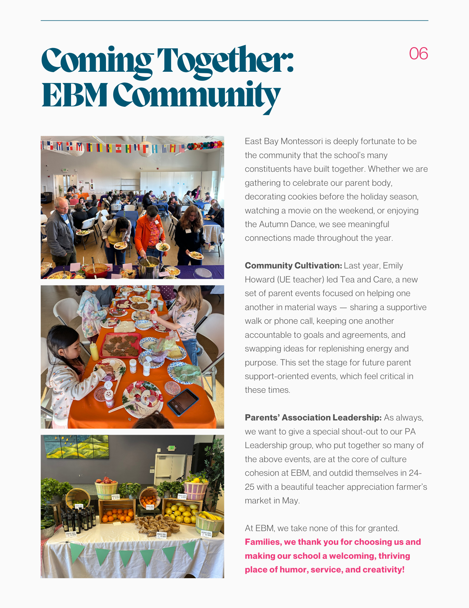 East Bay Montessori Annual Report page 8